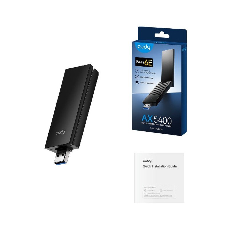 Ασύρματη Κάρτα Δικτύου USB 3.0 Cudy WU5400 AX5400 Wi-Fi 6E
