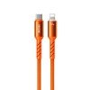 Καλώδιο Φόρτισης με LED WK WDC-C15 USB-C to Lightning PD 35W 1.2m Πορτοκαλί