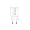 Φορτιστής Σπιτιού GaN PD 20W Element CH-100 2 Θέσεων Λευκό