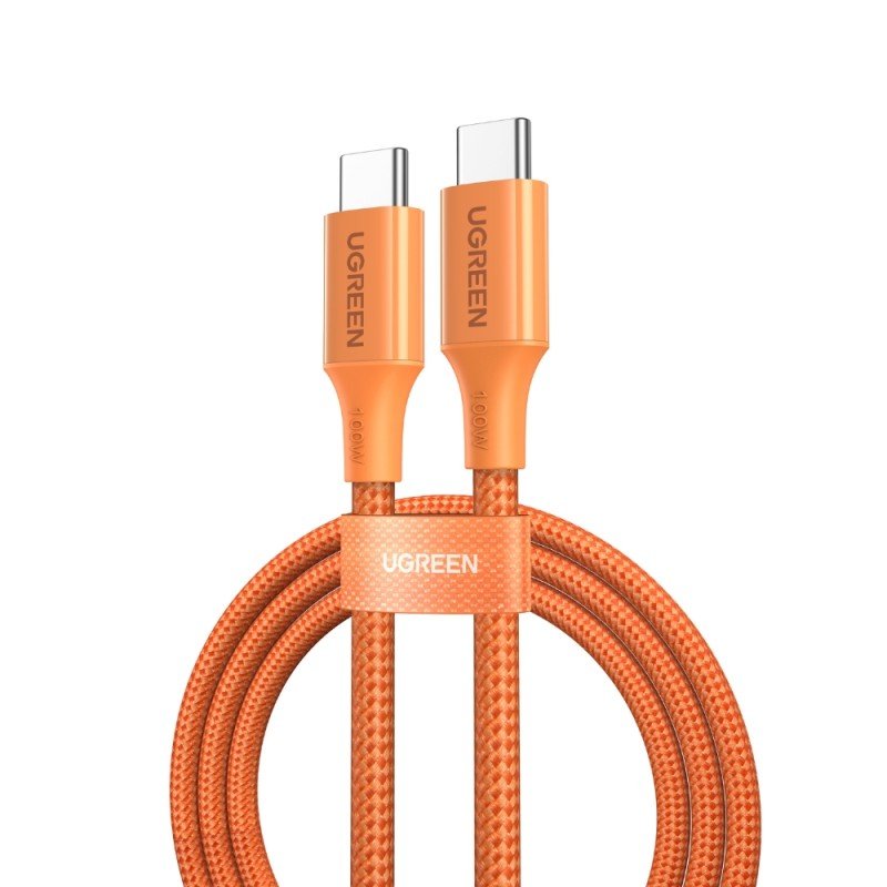 Καλώδιο Φόρτισης UGREEN L502 95493 USB-C σε USB-C PD 100W 1m Πορτοκαλί