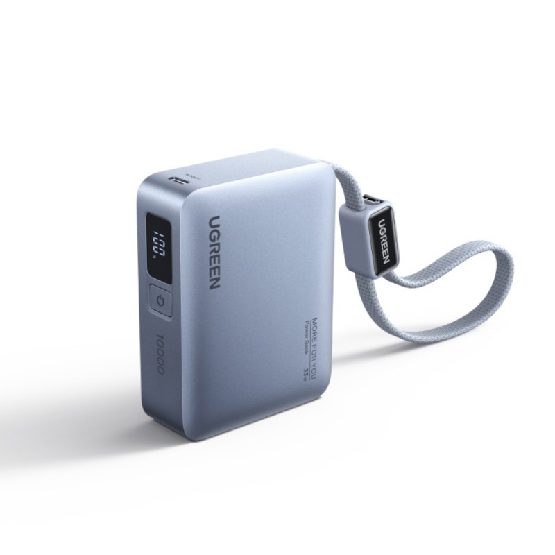 Power Bank 10000mAh 33W UGREEN PB584 75173B 2 Θέσεων, με καλώδιο USB-C