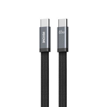 Καλώδιο Φόρτισης WK WDC-C16 USB-C σε USB-C PD 65W 1.2m Μαύρο