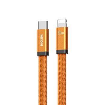 Καλώδιο Φόρτισης WK WDC-C17 USB-C σε Lightning PD 35W 1.2m Πορτοκαλί