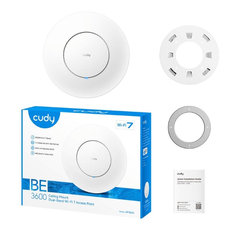 Access Point PoE Cudy AP3600 BE3600 Gigabit, χωρίς PoE Injector