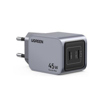 Φορτιστής Σπιτιού GaN PD 45W UGREEN X707 35008 2 Θέσεων Γκρι