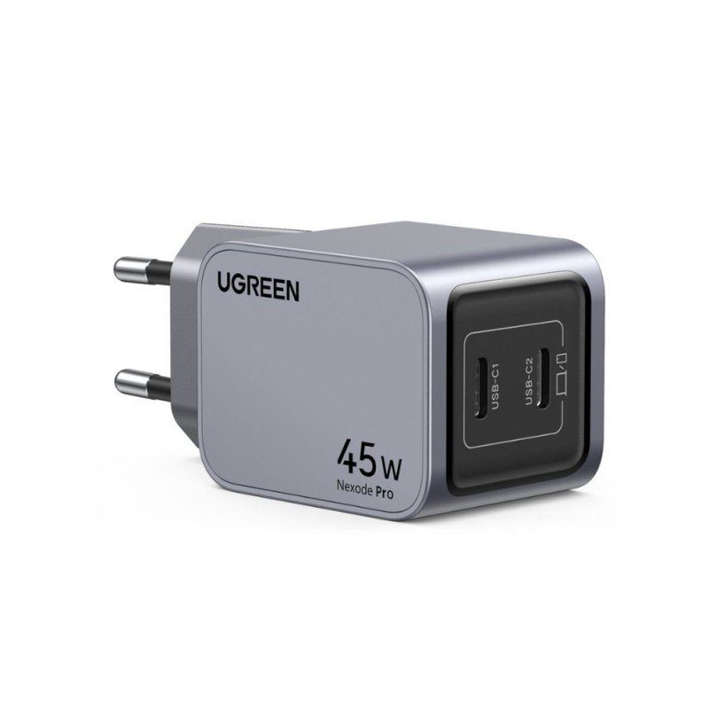 Φορτιστής Σπιτιού GaN PD 45W UGREEN X707 35008 2 Θέσεων Γκρι