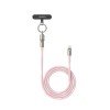 Καλώδιο Φόρτισης UGREEN L508 35510 USB-C σε USB-C PD 60W Lanyard 1.2m Ροζ