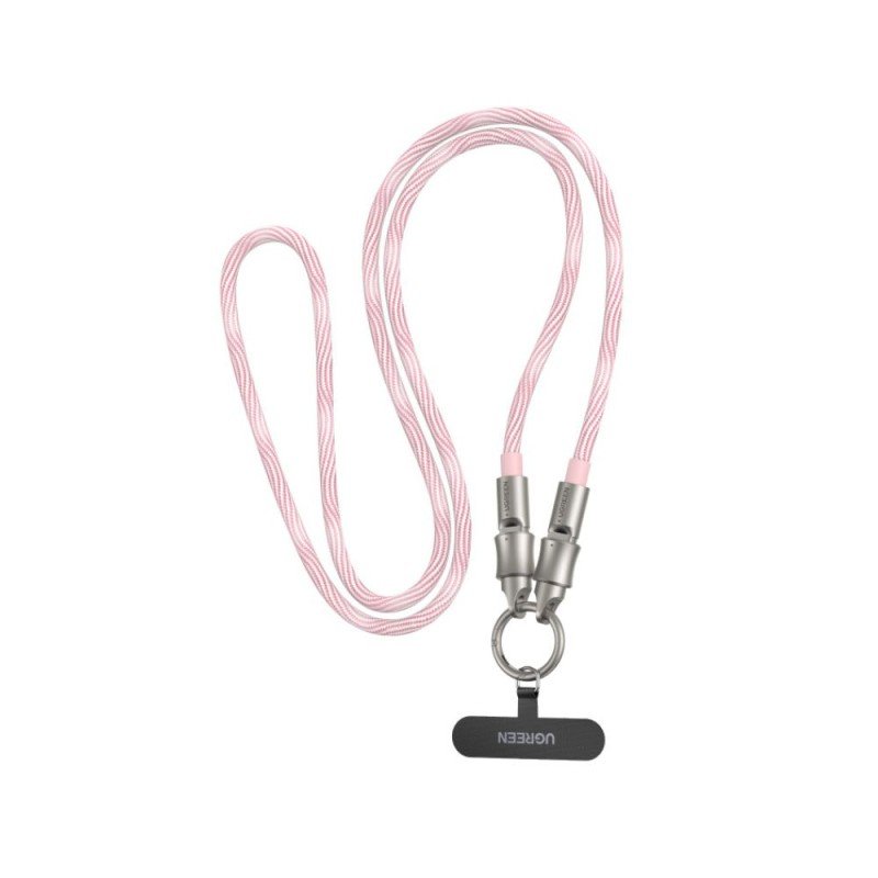 Καλώδιο Φόρτισης UGREEN L508 35510 USB-C σε USB-C PD 60W Lanyard 1.2m Ροζ