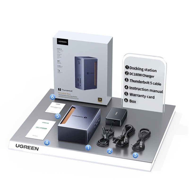 USB-C Docking Station 13 σε 1 Thunderbolt™ 5 UGREEN U715 45790A