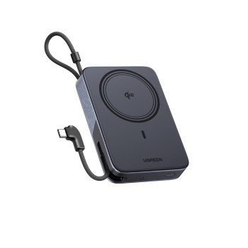 Power Bank 10000mAh 30W Qi2 UGREEN PB568 65176B με Ασύρματη Φόρτιση Magnetic και καλώδιο USB-C Γκρι