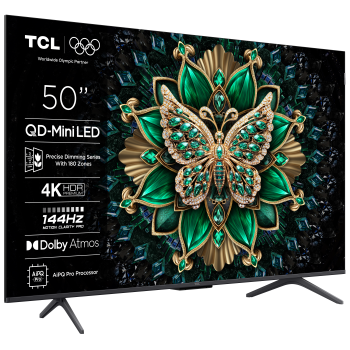 TCL 50C6K 4K QD-Mini LED 144Hz TV (2025)