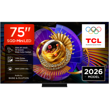 TCL 75C7L 4K Premium SQD-Mini LED TV (2026)