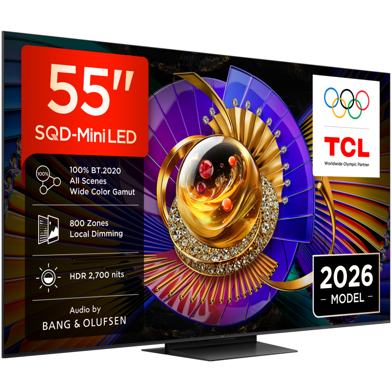 TCL 55C7L 4K Premium SQD-Mini LED TV (2026)
