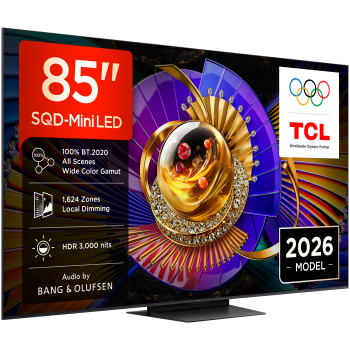 TCL 85C7L 4K Premium SQD-Mini LED TV (2026)