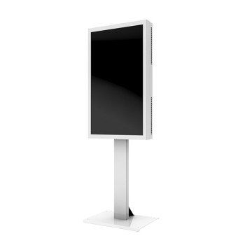 HI-ND Floorstand Lite, white printed glass decor (49” – 55”)