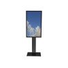 HI-ND Floorstand Standard 55″ portrait with casing, (Samsung 55″ OM/QM/QB/QMC/QH series) Black
