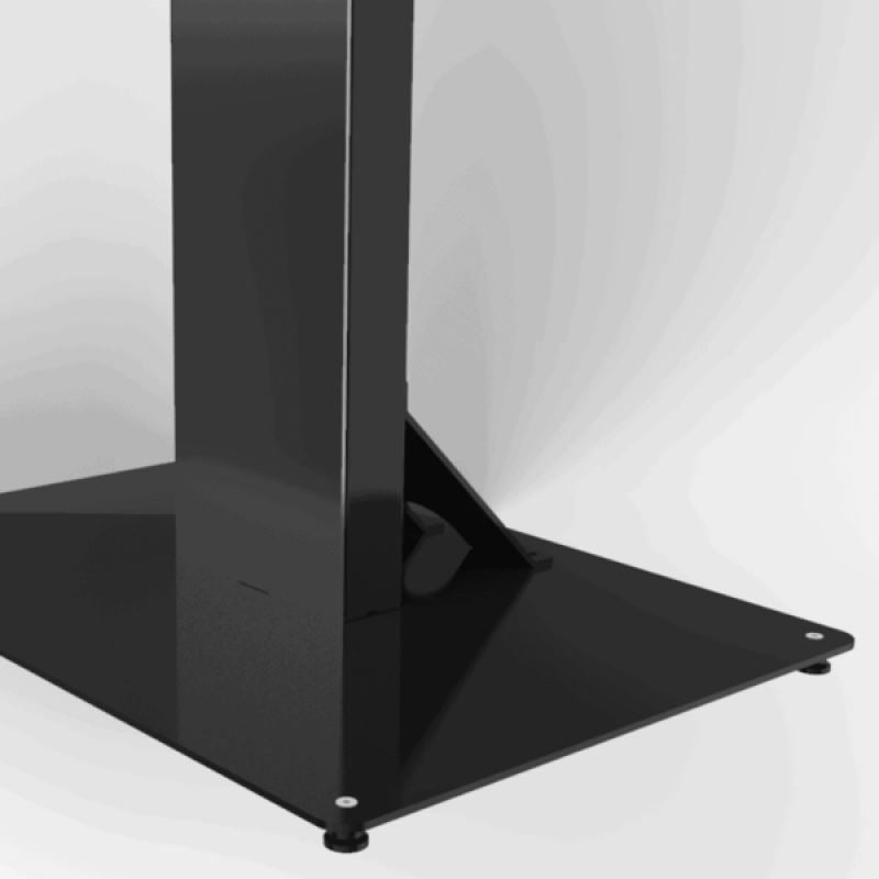 HI-ND Floorstand Lite, black printed glass decor (49” – 55”)