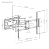 Brateck Heavy-Duty Full-Motion TV Wall Mount (60"-120")