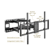 Brateck Heavy-Duty Full-Motion TV Wall Mount (60"-120")