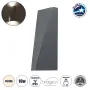 GLOBOSTAR® TRIANDE 60555 Μοντέρνο Φωτιστικό Τοίχου - Απλίκα LED 10W 1200lm 5°/60° AC 220-240V Αδιάβροχο IP65 Φυσικό Λευκό 4500K - Bridgelux COB Chip & TÜV SÜD Driver - Γκρι Ανθρακί Ματ - Μ8.5 x Π8.5 x Υ20cm - 5 Χρόνια Εγγύηση