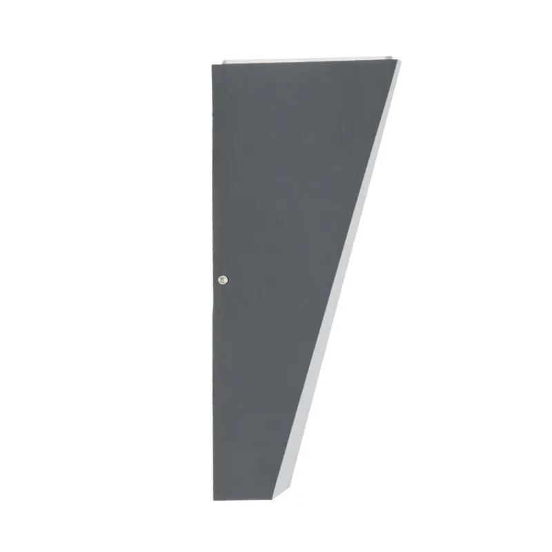 GLOBOSTAR® TRIANDE 60555 Μοντέρνο Φωτιστικό Τοίχου - Απλίκα LED 10W 1200lm 5°/60° AC 220-240V Αδιάβροχο IP65 Φυσικό Λευκό 4500K - Bridgelux COB Chip & TÜV SÜD Driver - Γκρι Ανθρακί Ματ - Μ8.5 x Π8.5 x Υ20cm - 5 Χρόνια Εγγύηση