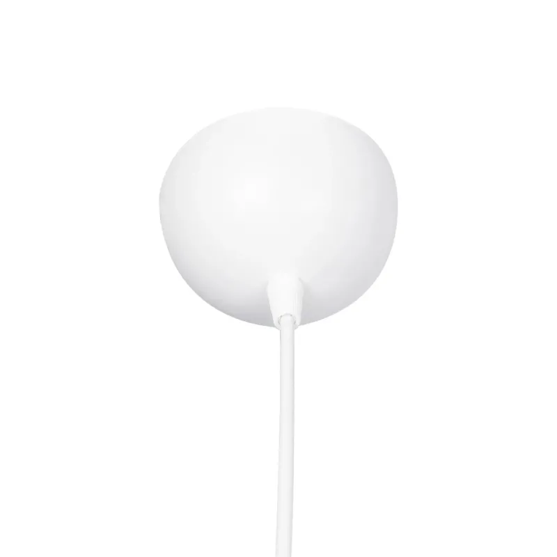 GLOBOSTAR® VORTEX 203-0001 Μοντέρνο Κρεμαστό Φωτιστικό Οροφής με Ντουί 1 x E27 AC 220-240V IP20 - Λευκό - Μ23.5 x Π23.5 x Υ20cm