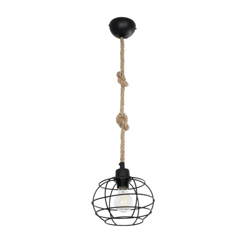 GLOBOSTAR® TALAH 203-0008 Vintage Κρεμαστό Φωτιστικό Οροφής με Ντουί 1 x E27 AC 220-240V IP20 - Μαύρο & Μπεζ - Μ20 x Π20 x Υ20cm GLOBOSTAR® TALAH 203-0008 Vintage Κρεμαστό Φωτιστικό Οροφής με Ντουί 1 x E27 AC 220-240V IP20 - Μαύρο & Μπεζ - Μ20 x Π20 x Υ20cm