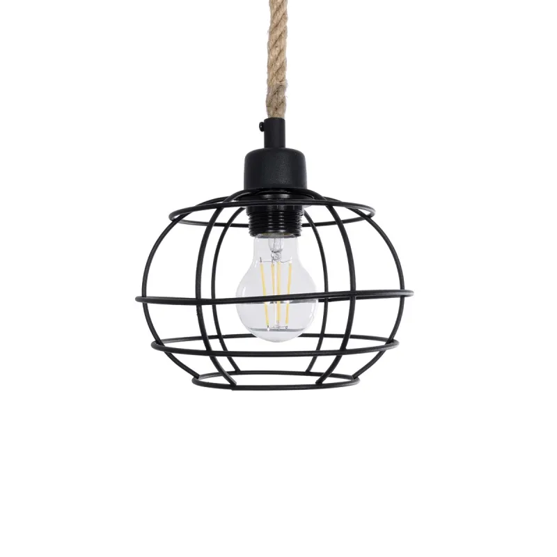GLOBOSTAR® TALAH 203-0008 Vintage Κρεμαστό Φωτιστικό Οροφής με Ντουί 1 x E27 AC 220-240V IP20 - Μαύρο & Μπεζ - Μ20 x Π20 x Υ20cm GLOBOSTAR® TALAH 203-0008 Vintage Κρεμαστό Φωτιστικό Οροφής με Ντουί 1 x E27 AC 220-240V IP20 - Μαύρο & Μπεζ - Μ20 x Π20 x Υ20cm