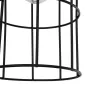 GLOBOSTAR® TALAH 203-0009 Vintage Κρεμαστό Φωτιστικό Οροφής με Ντουί 1 x E27 AC 220-240V IP20 - Μαύρο & Μπεζ - Μ15.5 x Π15.5 x Υ30cm