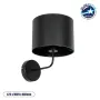GLOBOSTAR® RALPH 203-0038 Vintage Φωτιστικό Τοίχου - Απλίκα με Ντουί 1 x E27 AC 220-240V IP20 - Μαύρο - Μ22 x Π29 x Υ30cm