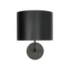 GLOBOSTAR® RALPH 203-0038 Vintage Φωτιστικό Τοίχου - Απλίκα με Ντουί 1 x E27 AC 220-240V IP20 - Μαύρο - Μ22 x Π29 x Υ30cm