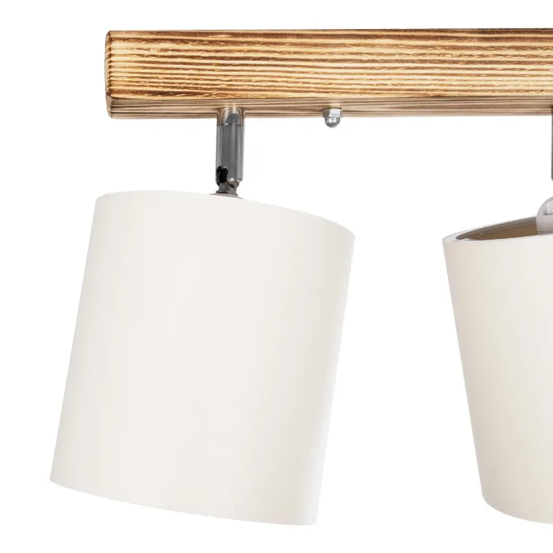 GLOBOSTAR® CUP 203-0055 Vintage Φωτιστικό Οροφής με Ντουί 3 x E27 AC 220-240V IP20 - Λευκό & Μπεζ - Μ60 x Π14 x Υ26cm GLOBOSTAR® CUP 203-0055 Vintage Φωτιστικό Οροφής με Ντουί 3 x E27 AC 220-240V IP20 - Λευκό & Μπεζ - Μ60 x Π14 x Υ26cm