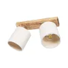 GLOBOSTAR® CUP 203-0056 Vintage Φωτιστικό Οροφής με Ντουί 2 x E27 AC 220-240V IP20 - Λευκό & Μπεζ - Μ42 x Π14 x Υ26cm