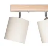 GLOBOSTAR® CUP 203-0058 Vintage Φωτιστικό Οροφής με Ντουί 3 x E27 AC 220-240V IP20 - Λευκό & Μπεζ - Μ60 x Π14 x Υ26cm