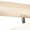 GLOBOSTAR® CUP 203-0058 Vintage Φωτιστικό Οροφής με Ντουί 3 x E27 AC 220-240V IP20 - Λευκό & Μπεζ - Μ60 x Π14 x Υ26cm