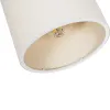 GLOBOSTAR® CUP 203-0060 Vintage Φωτιστικό Οροφής με Ντουί 1 x E27 AC 220-240V IP20 - Λευκό & Μπεζ - Μ14.5 x Π14.5 x Υ25cm