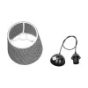 GLOBOSTAR® CONEY 203-0070 Μοντέρνο Κρεμαστό Φωτιστικό Οροφής με Ντουί 1 x E27 AC 220-240V IP20 - Γκρι - Μ26 x Π26 x Υ25cm