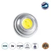 GLOBOSTAR® G4BACK 76112 Λάμπα G4 LED 2W 200lm 120° DC 12V IP20 Ψυχρό Λευκό 6000K Dimmable - Sanan COB Chip - Back Pin - Μ2.5 x Π2.5 x Υ0.9cm - 2 Χρόνια Εγγύηση