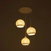 GLOBOSTAR® YASAM 203-0023 Vintage Κρεμαστό Φωτιστικό Οροφής με Ντουί 3 x E27 AC 220-240V IP20 - Λευκό - Μ42 x Π42 x Υ54cm