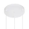 GLOBOSTAR® YASAM 203-0023 Vintage Κρεμαστό Φωτιστικό Οροφής με Ντουί 3 x E27 AC 220-240V IP20 - Λευκό - Μ42 x Π42 x Υ54cm