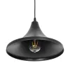 GLOBOSTAR® BELFRY 203-0078 Μοντέρνο Κρεμαστό Φωτιστικό Οροφής με Ντουί 1 x E27 AC 220-240V IP20 - Μαύρο - Μ29.5 x Π29.5 x Υ21cm