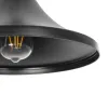 GLOBOSTAR® BELFRY 203-0078 Μοντέρνο Κρεμαστό Φωτιστικό Οροφής με Ντουί 1 x E27 AC 220-240V IP20 - Μαύρο - Μ29.5 x Π29.5 x Υ21cm