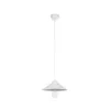 GLOBOSTAR® FONTE 203-0081 Μοντέρνο Κρεμαστό Φωτιστικό Οροφής με Ντουί 1 x E27 AC 220-240V IP20 - Λευκό - Μ25.5 x Π25.5 x Υ10cm