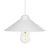 GLOBOSTAR® FONTE 203-0081 Μοντέρνο Κρεμαστό Φωτιστικό Οροφής με Ντουί 1 x E27 AC 220-240V IP20 - Λευκό - Μ25.5 x Π25.5 x Υ10cm