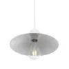 GLOBOSTAR® FONTE 203-0081 Μοντέρνο Κρεμαστό Φωτιστικό Οροφής με Ντουί 1 x E27 AC 220-240V IP20 - Λευκό - Μ25.5 x Π25.5 x Υ10cm