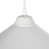 GLOBOSTAR® FONTE 203-0081 Μοντέρνο Κρεμαστό Φωτιστικό Οροφής με Ντουί 1 x E27 AC 220-240V IP20 - Λευκό - Μ25.5 x Π25.5 x Υ10cm