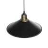 GLOBOSTAR® FERRO 203-0082 Μοντέρνο Κρεμαστό Φωτιστικό Οροφής με Ντουί 1 x E27 AC 220-240V IP20 - Μαύρο & Μπρούτζινο - Μ30 x Π30 x Υ15cm