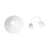 GLOBOSTAR® FERRO 203-0083 Μοντέρνο Κρεμαστό Φωτιστικό Οροφής με Ντουί 1 x E27 AC 220-240V IP20 - Λευκό & Χρυσό - Μ30 x Π30 x Υ15cm
