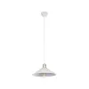 GLOBOSTAR® FERRO 203-0083 Μοντέρνο Κρεμαστό Φωτιστικό Οροφής με Ντουί 1 x E27 AC 220-240V IP20 - Λευκό & Χρυσό - Μ30 x Π30 x Υ15cm
