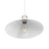 GLOBOSTAR® FERRO 203-0083 Μοντέρνο Κρεμαστό Φωτιστικό Οροφής με Ντουί 1 x E27 AC 220-240V IP20 - Λευκό & Χρυσό - Μ30 x Π30 x Υ15cm